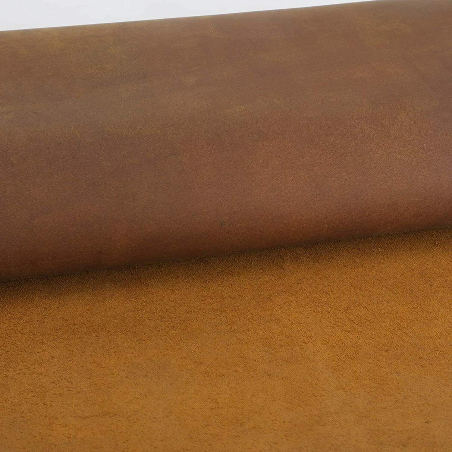 Premium Leather Cut Genuine Cowhide 5-6 OZ Upholstery Leather