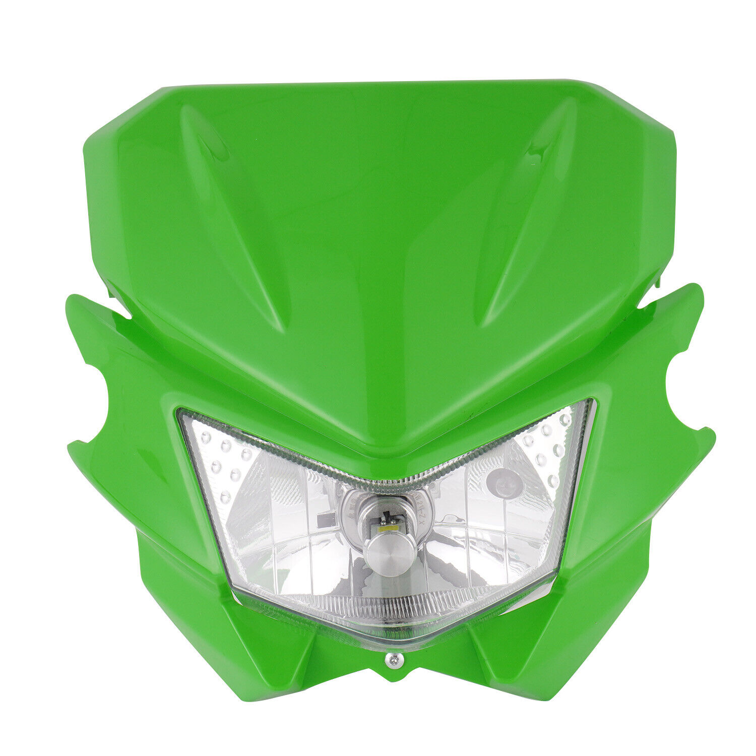 LED Headlight Universal For Off Road Dirt Bike Motorcycle PP Plastic Green