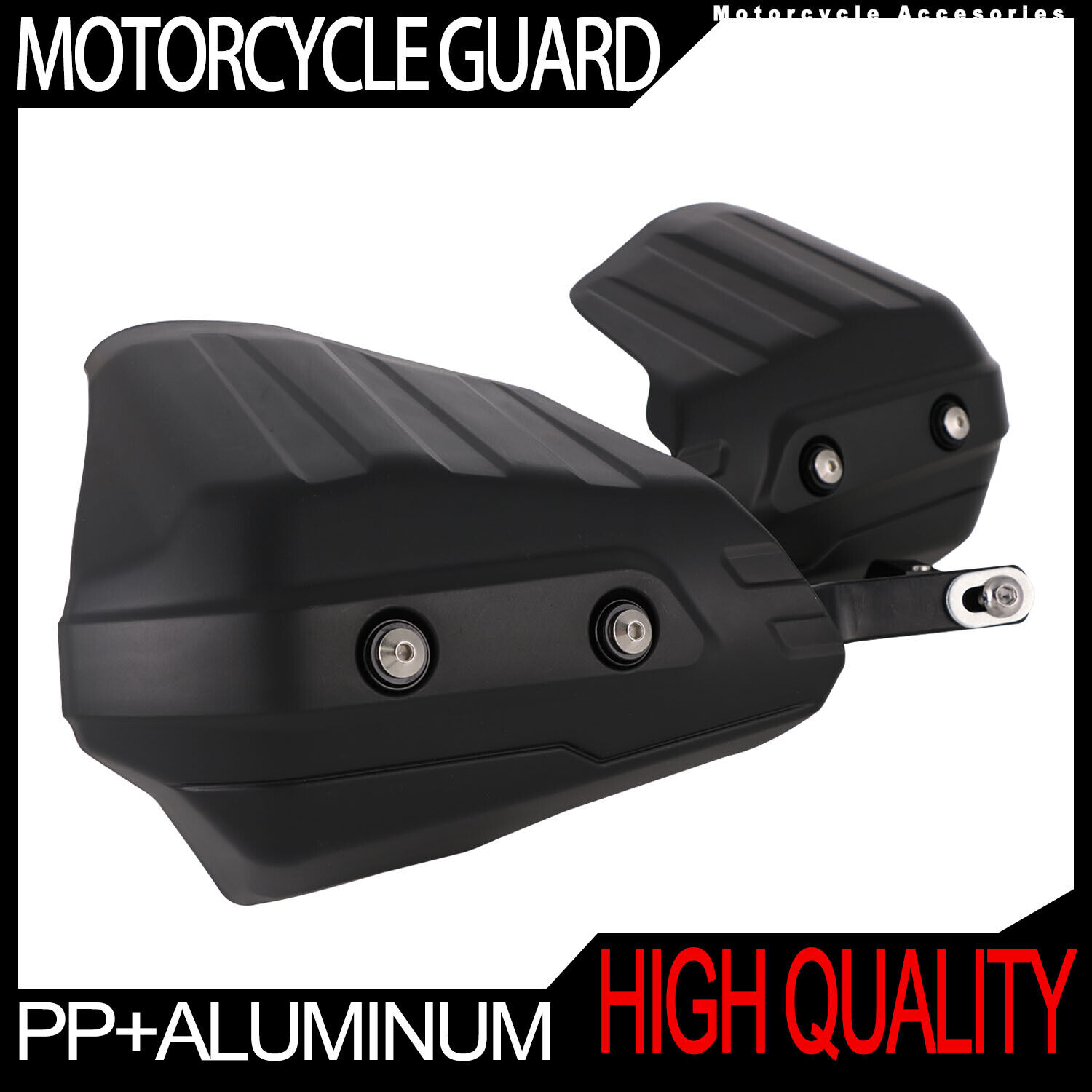 Motorcycle Universal Aluminum Hand Guard Black For Dirt Bikes Off Road New